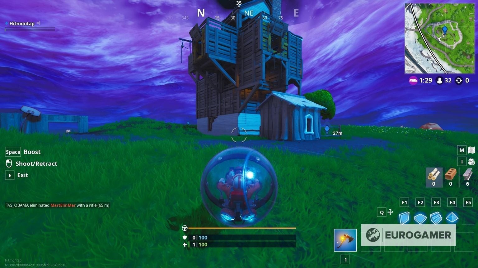 The Baller ở phía tây bắc Fatal Fields