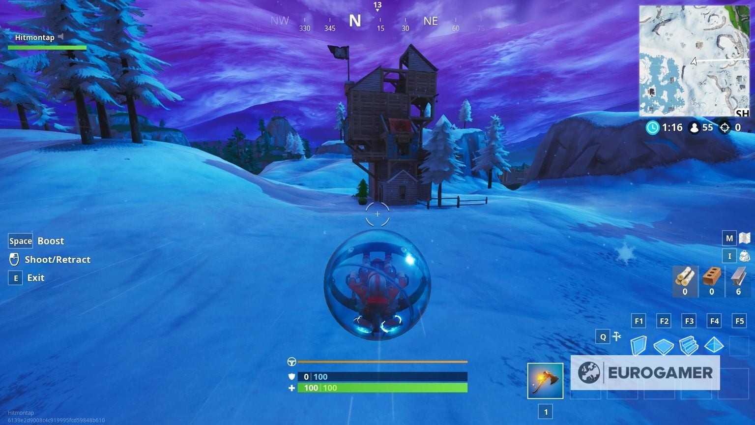 The Baller ở phía tây nam Tilted Towers