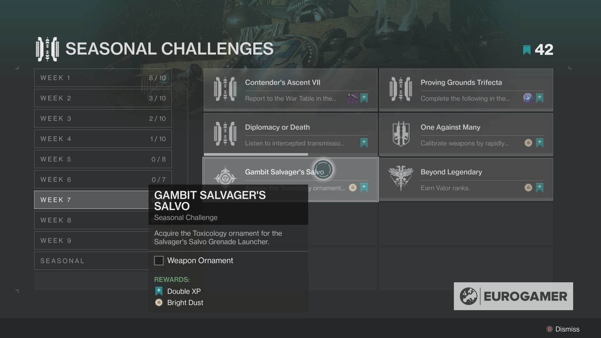 The Drifter, NPC quản lý Gambit trong Destiny 2, tại khu vực Annex của Tower.