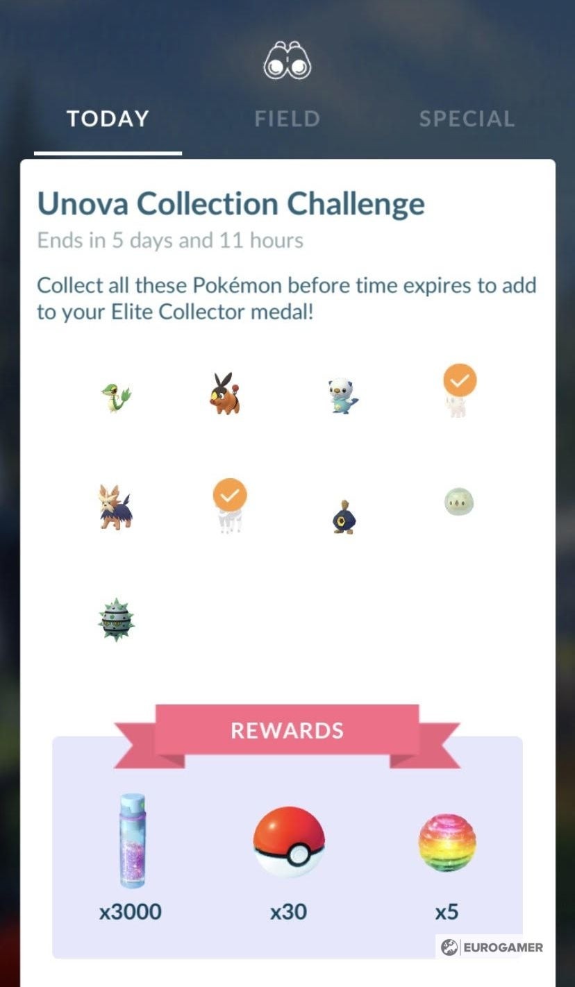 Theo dõi tiến độ hoàn thành Thử thách Sưu tập Pokémon Go