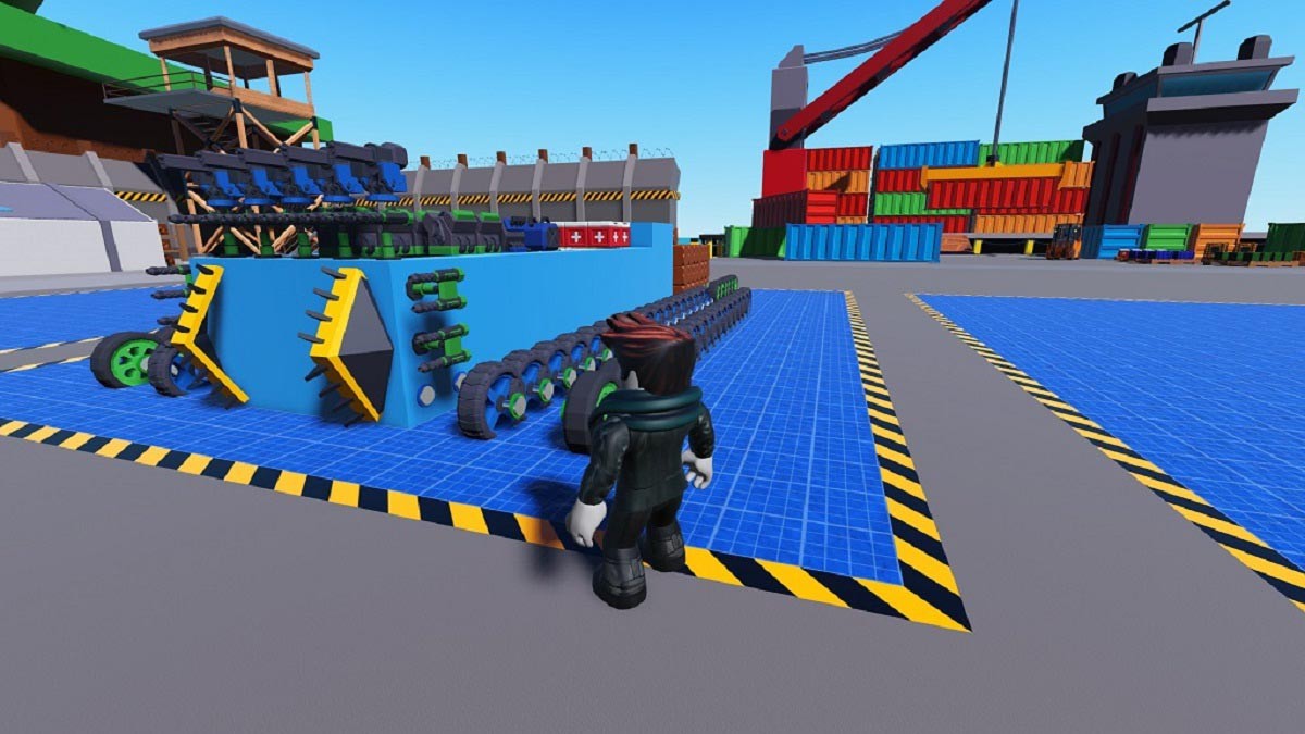 Thiết kế xe bulldozer giáp trong Build a Car to Kill Zombies / Roblox