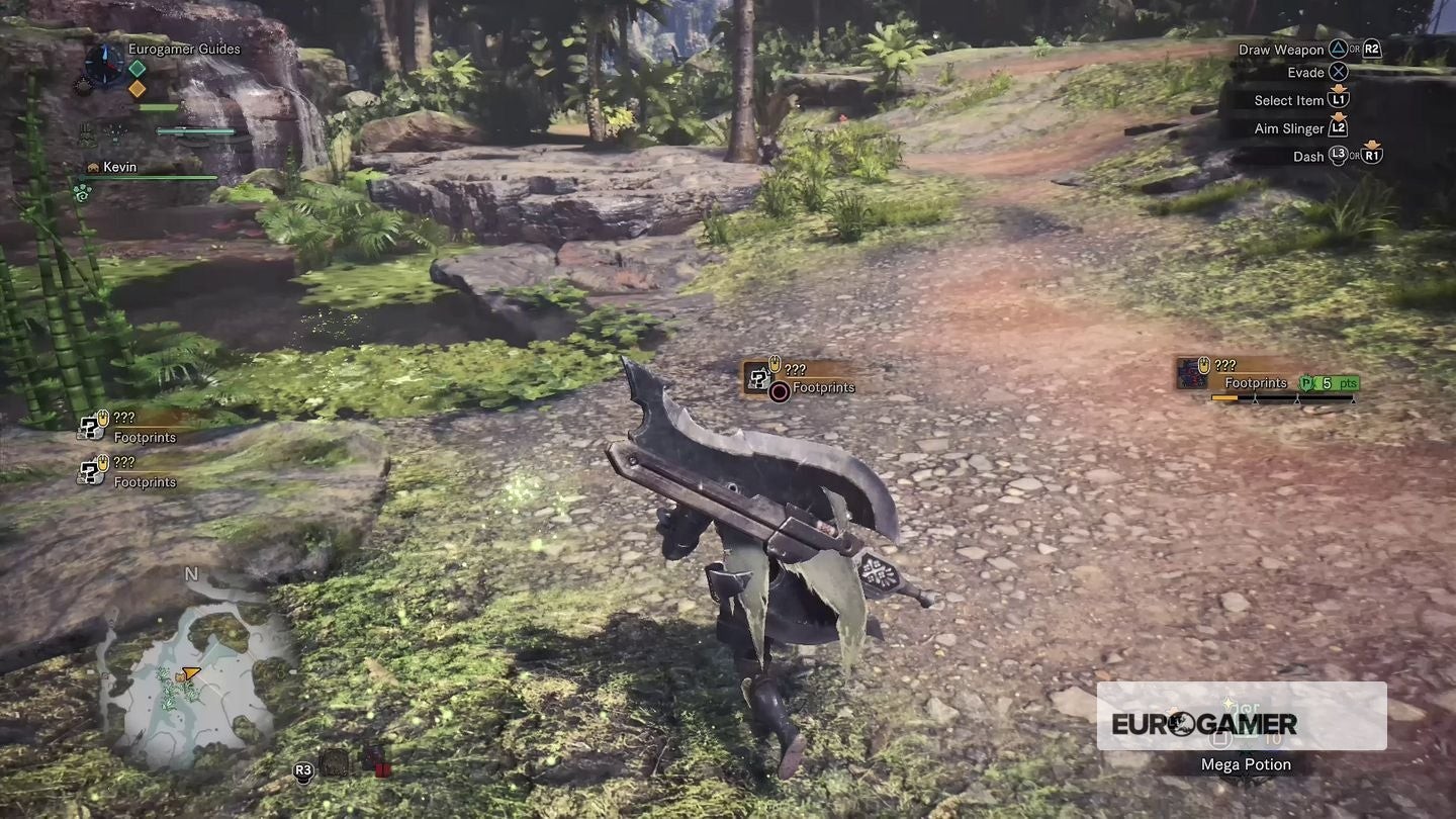 Thợ săn theo dấu chân quái vật bằng Đom đóm dẫn đường trong Monster Hunter World