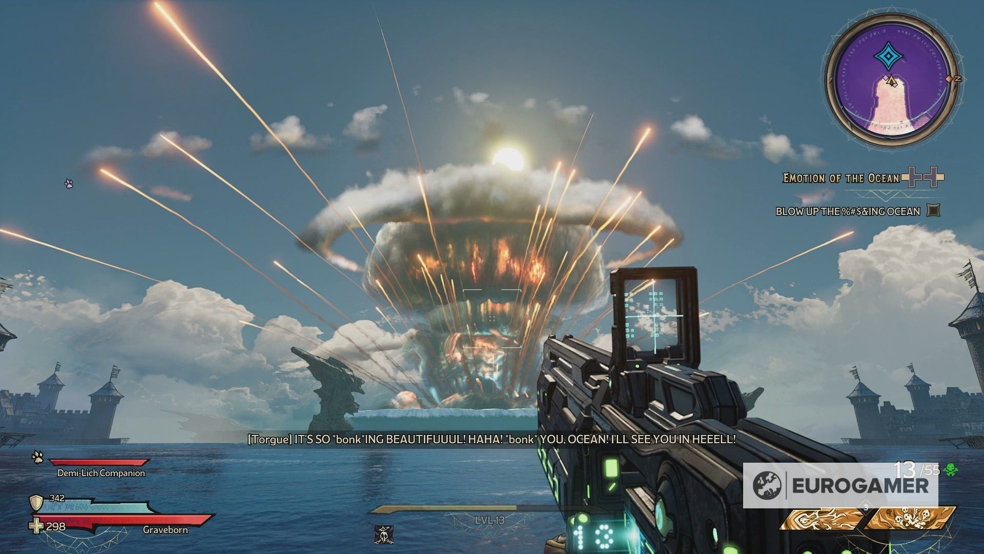 Thông báo trong game Tiny Tina's Wonderlands cho biết người chơi đã mở khóa khả năng chọn class phụ (multiclass)