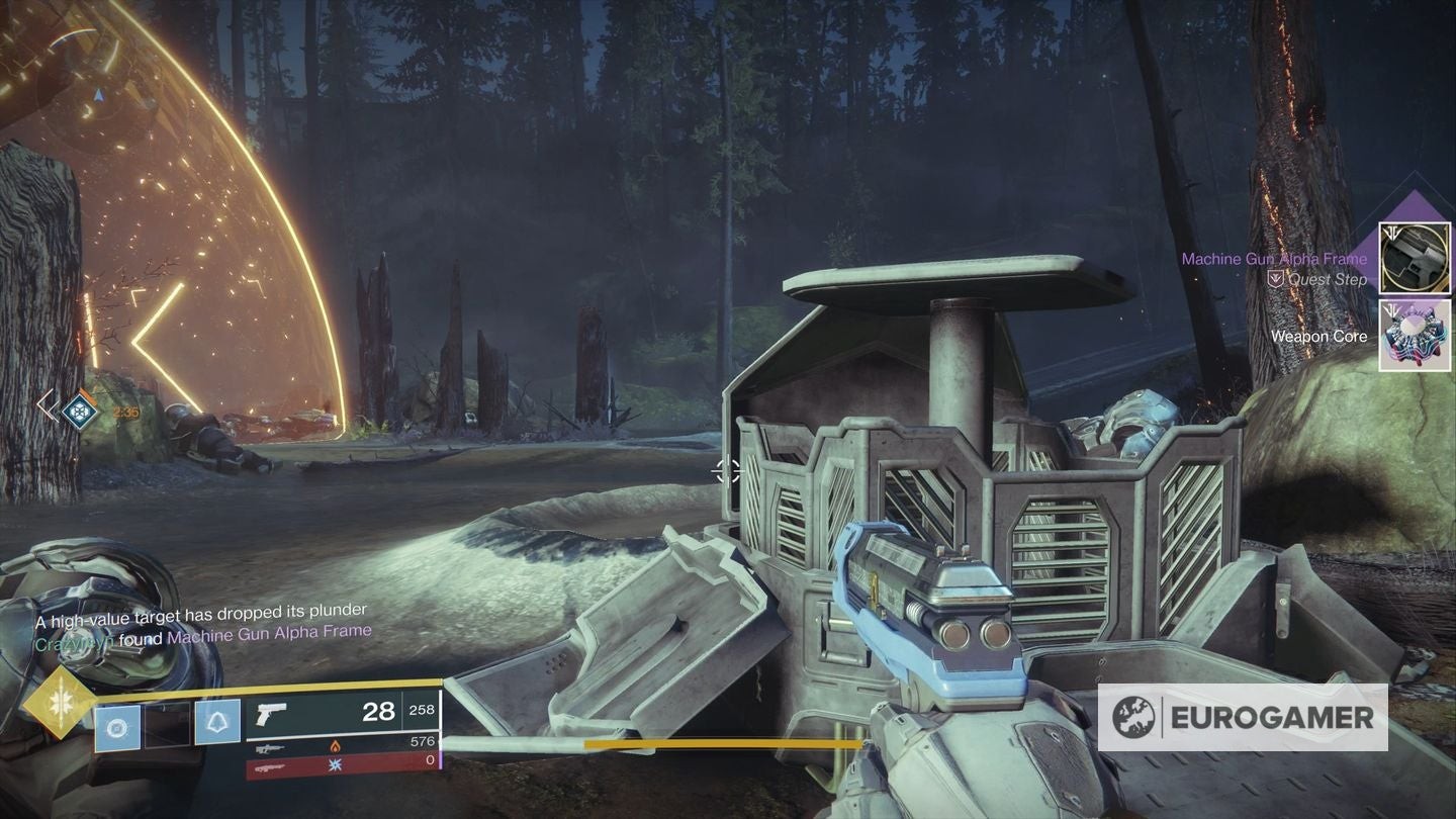 Thông báo xác nhận đã nhận được Lõi Vũ Khí (Weapon Core)