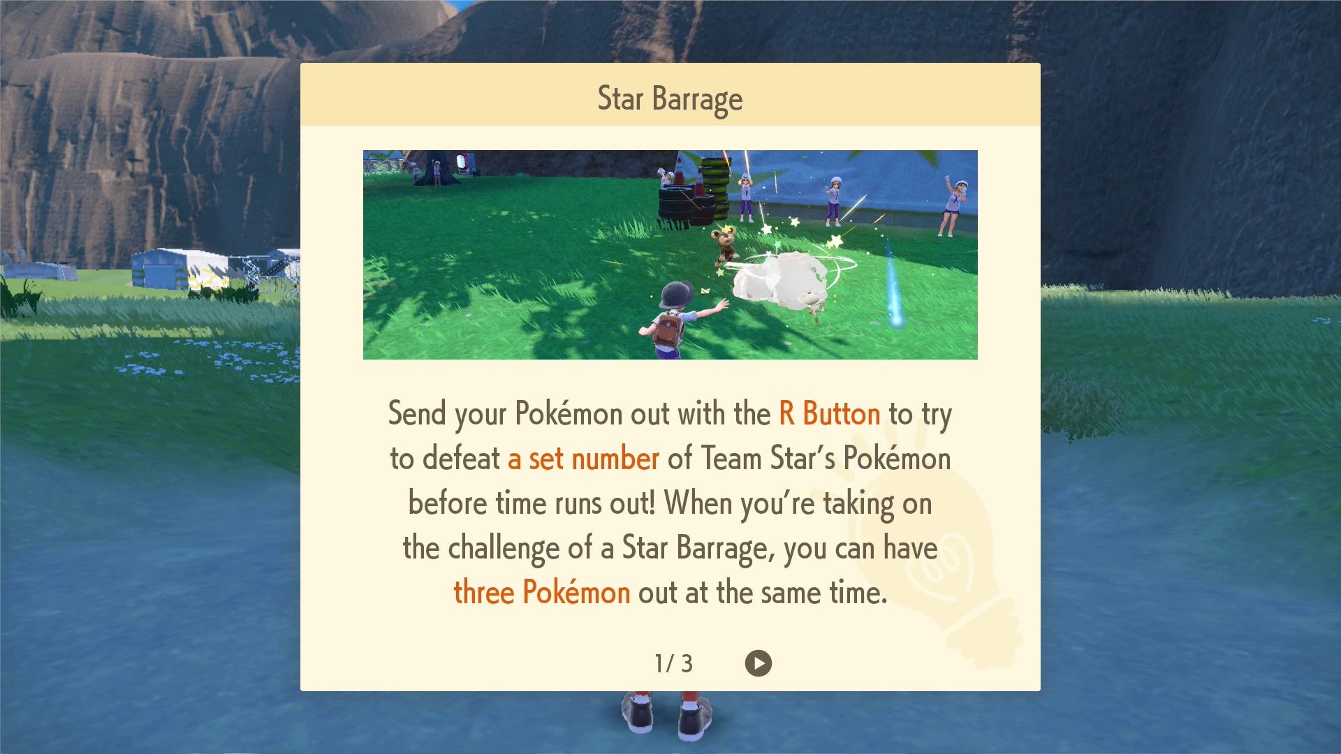 Thử thách Star Barrage yêu cầu hạ 30 Pokémon Team Star trong 10 phút