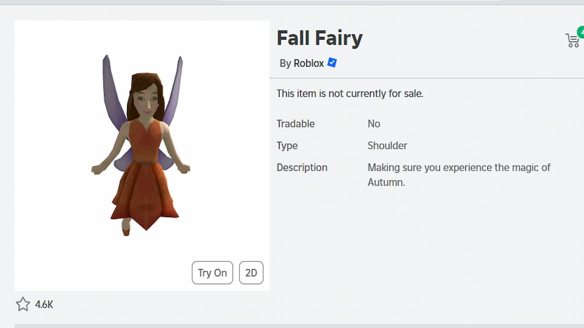 Tiên Nữ Mùa Thu nhỏ nhắn - Phụ kiện vai Roblox
