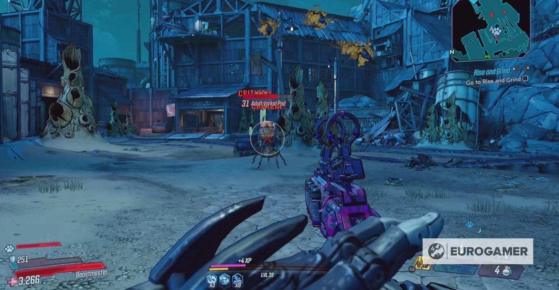 Tiêu diệt các Varkid xung quanh sẽ giúp cuộc săn Manvark dễ dàng hơn - Borderlands 3