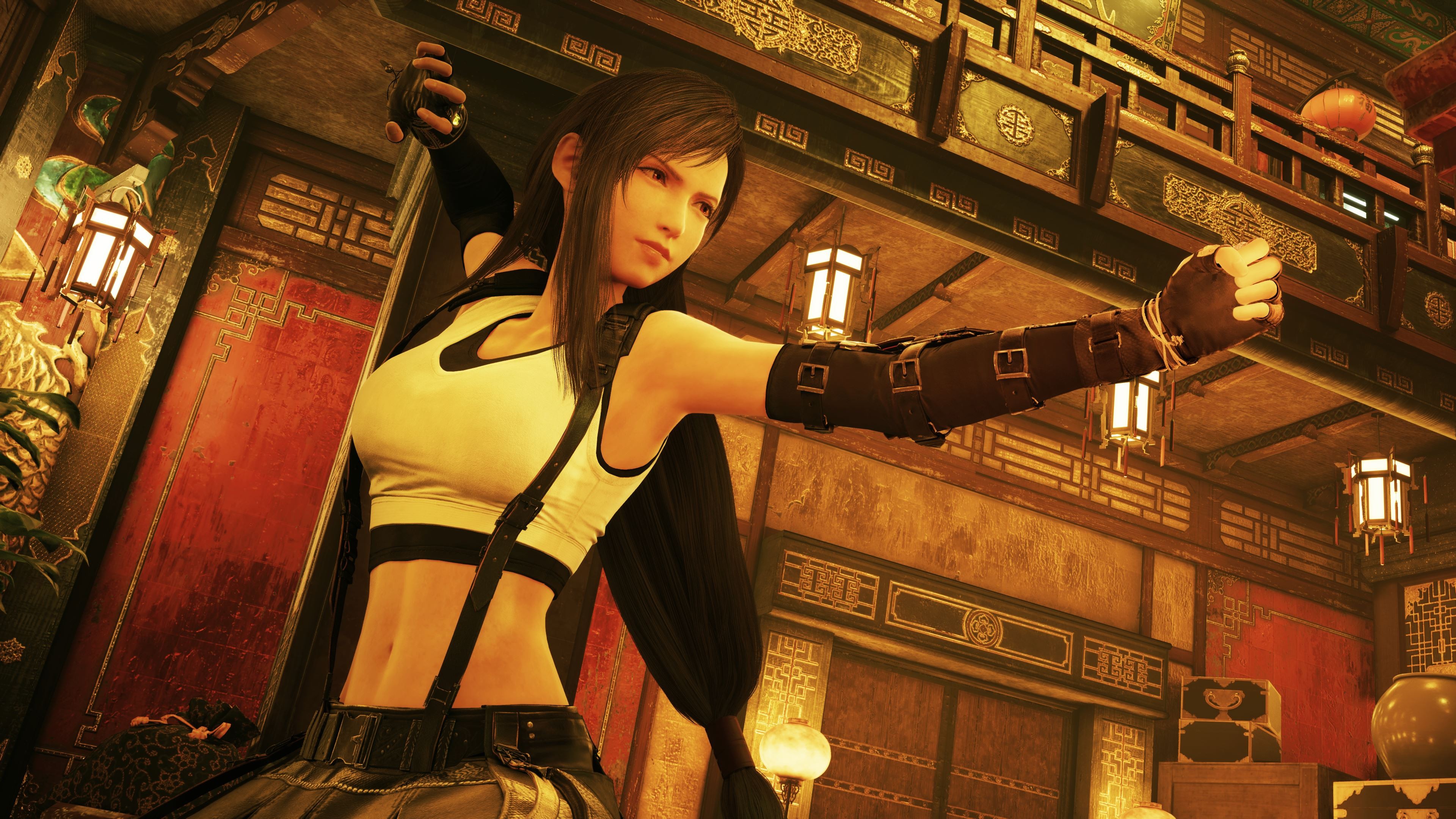 Tifa trong trận chiến tại Final Fantasy 7 Remake