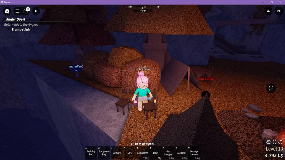 Tìm kiếm nguyên liệu nhiệm vụ Phù thủy trong Fisch Roblox