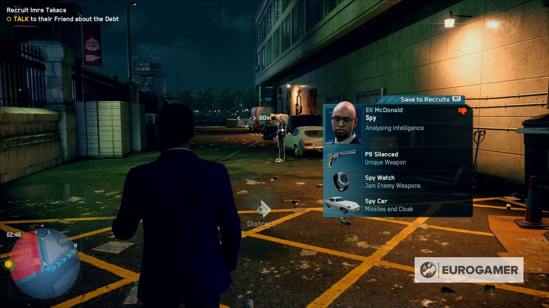 Tìm thấy một Điệp Viên gần tòa nhà M-16 trong Watch Dogs Legion