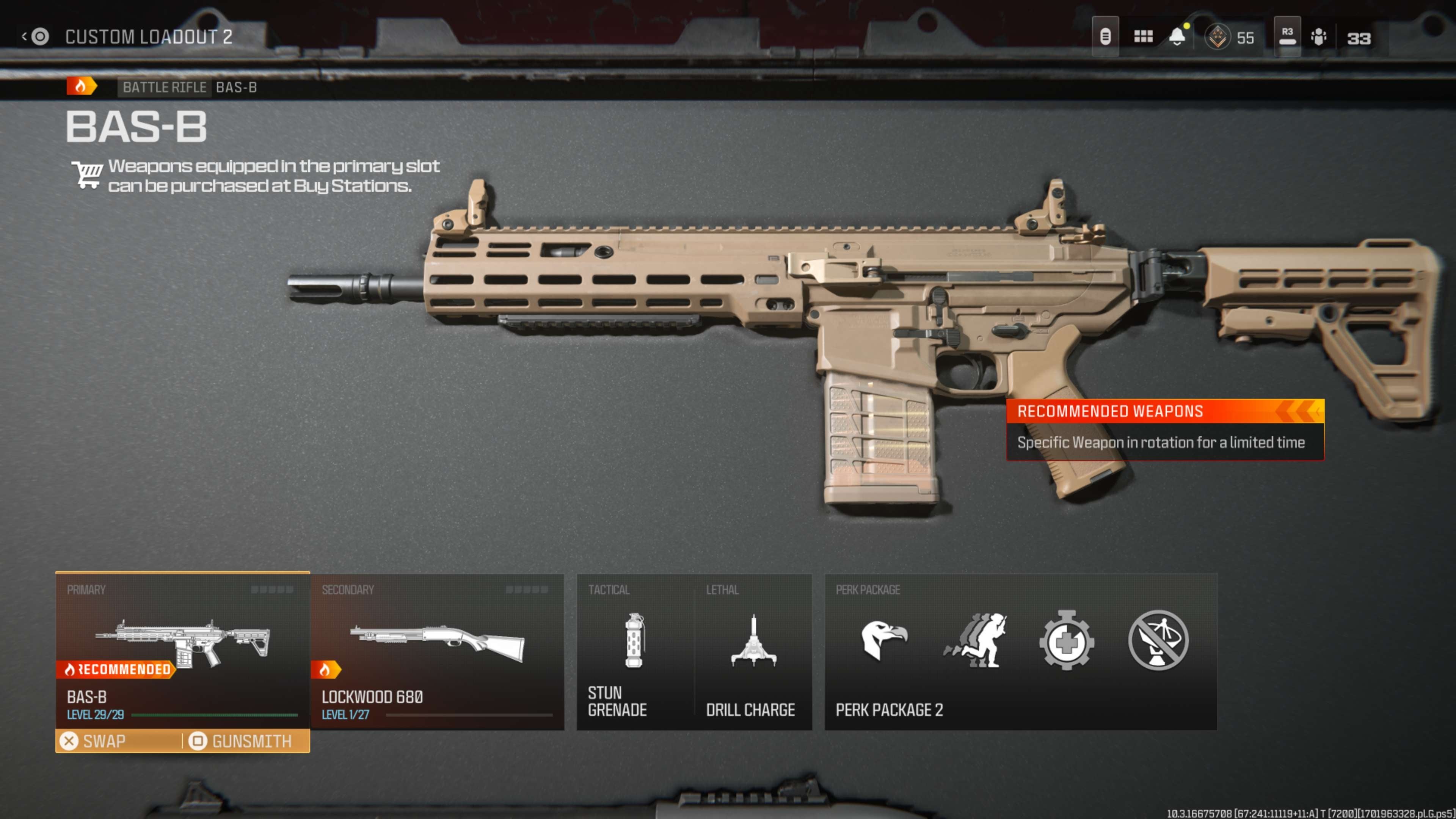 Toàn bộ trang bị đề xuất cho loadout BAS-B trong Warzone bao gồm súng phụ và vật phẩm