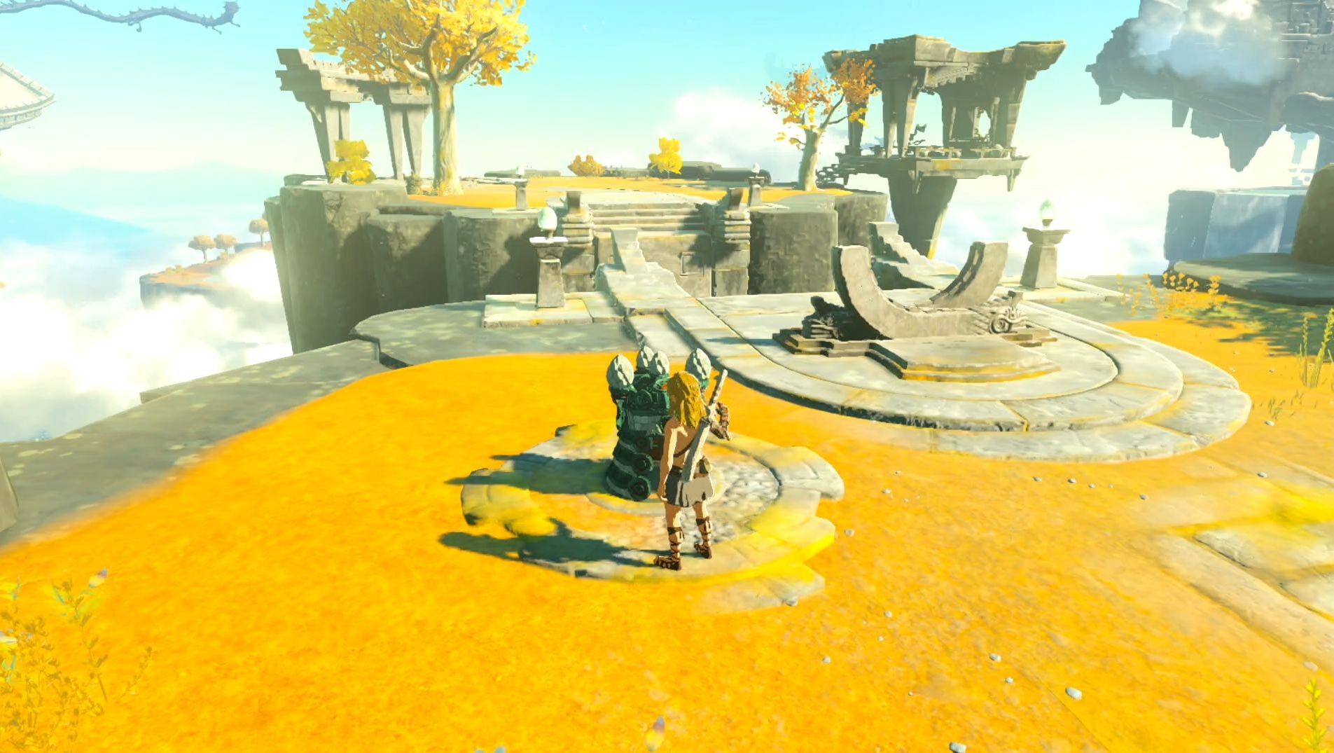 Toàn cảnh Đảo Trời Vĩ Đại khu vực khởi đầu trong Zelda Tears of the Kingdom