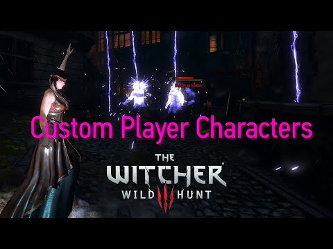 Trailer cũ giới thiệu mod Custom Player Characters cho The Witcher 3 với các tùy chọn nhân vật
