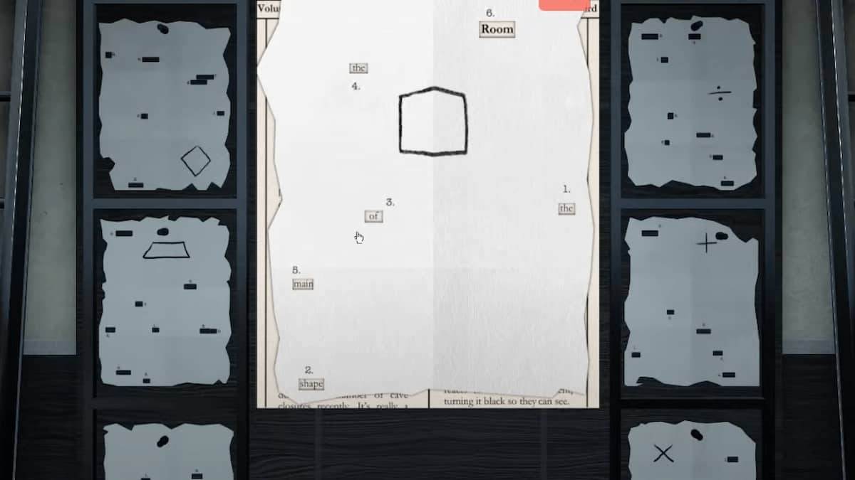 Trang áp phích câu đố Vuông trong Terminal Escape Room