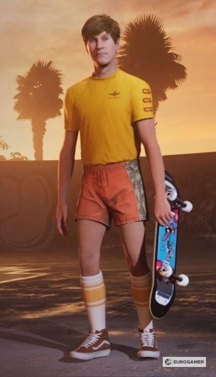 Trang phục retro của Rodney Mullen trong bản Deluxe