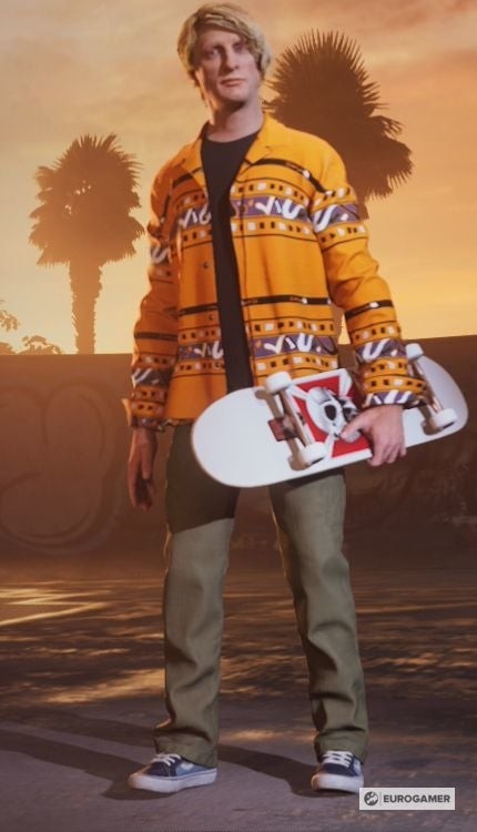 Trang phục retro của Tony Hawk trong bản Deluxe