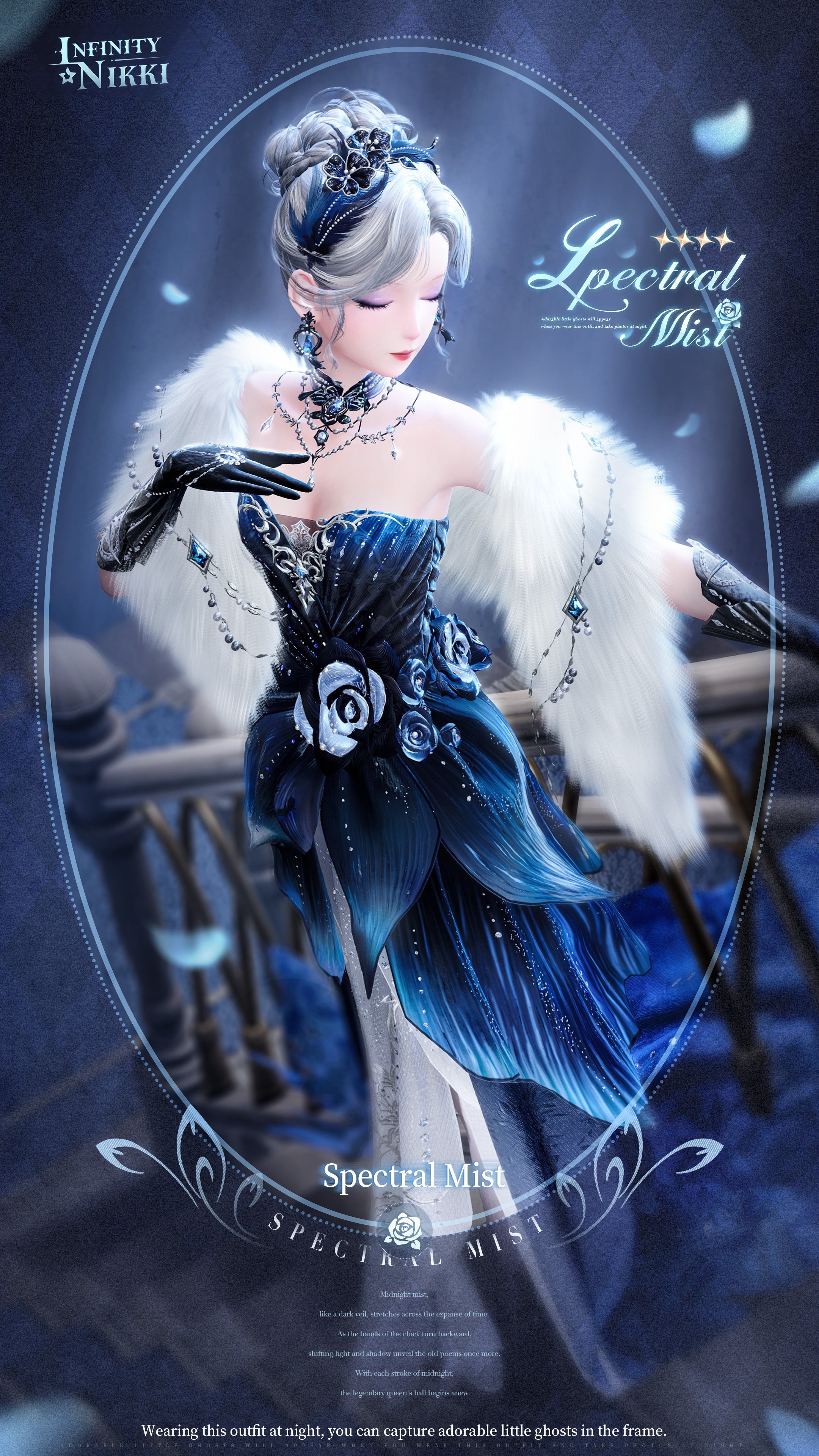 Trang phục Spectral Mist 4 sao phong cách Sexy trong banner Lingering Finale Infinity Nikki