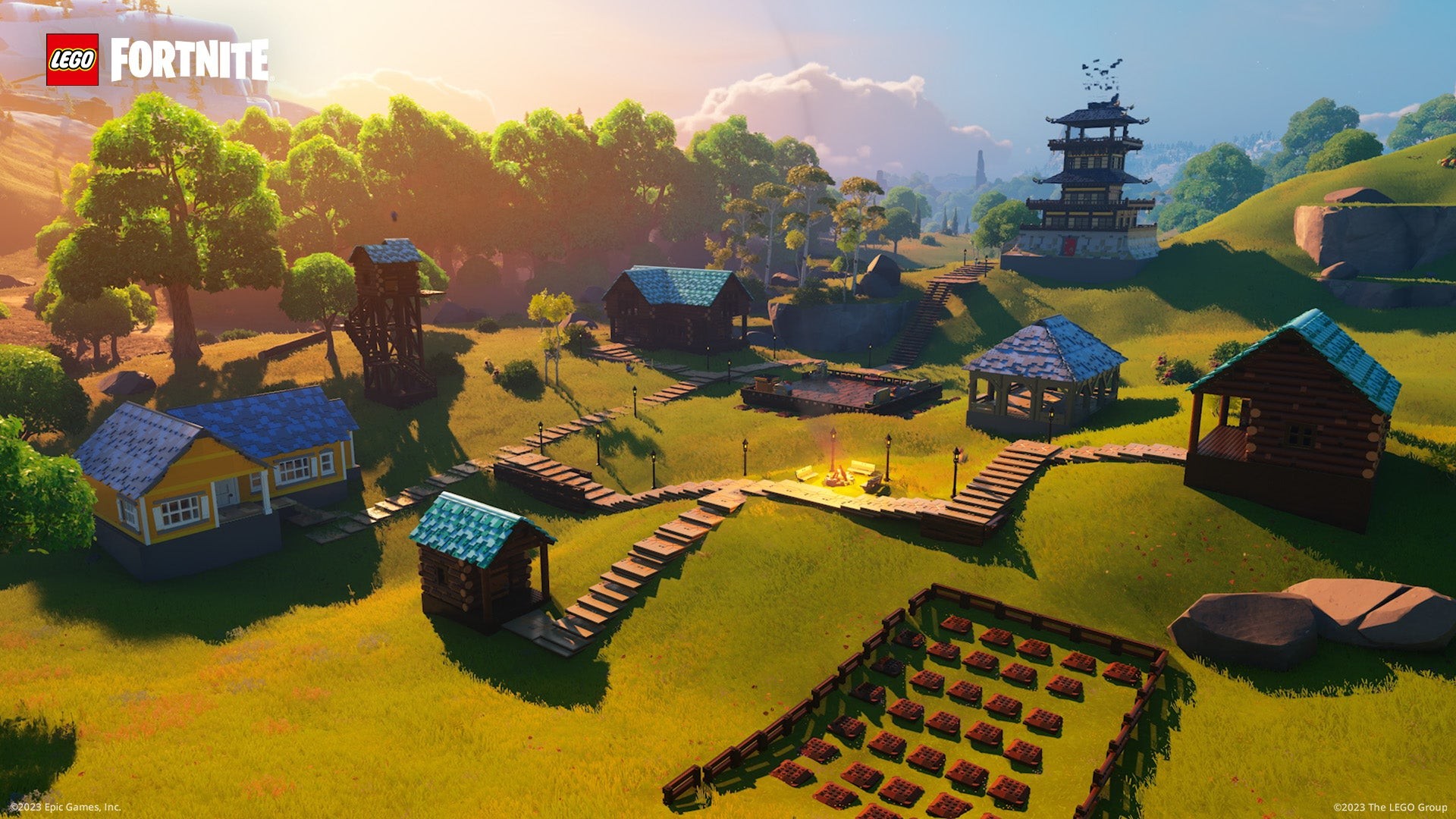 Trang trại trong Lego Fortnite