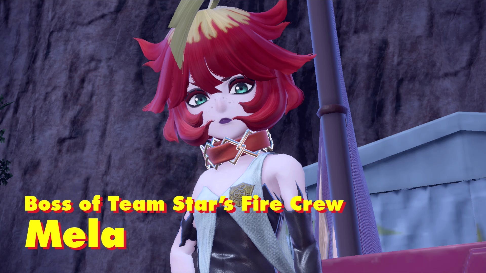 Trùm Mela của Đội Lửa Team Star sẵn sàng chiến đấu trong Pokémon Scarlet and Violet