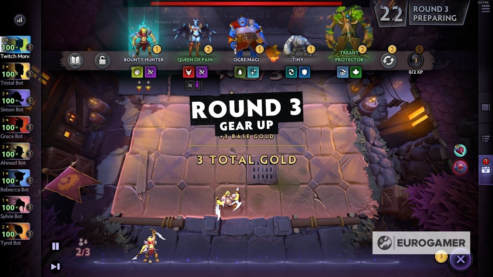 Tướng Bounty Hunter được highlight trong cửa hàng báo hiệu có thể nâng cấp lên 2 sao