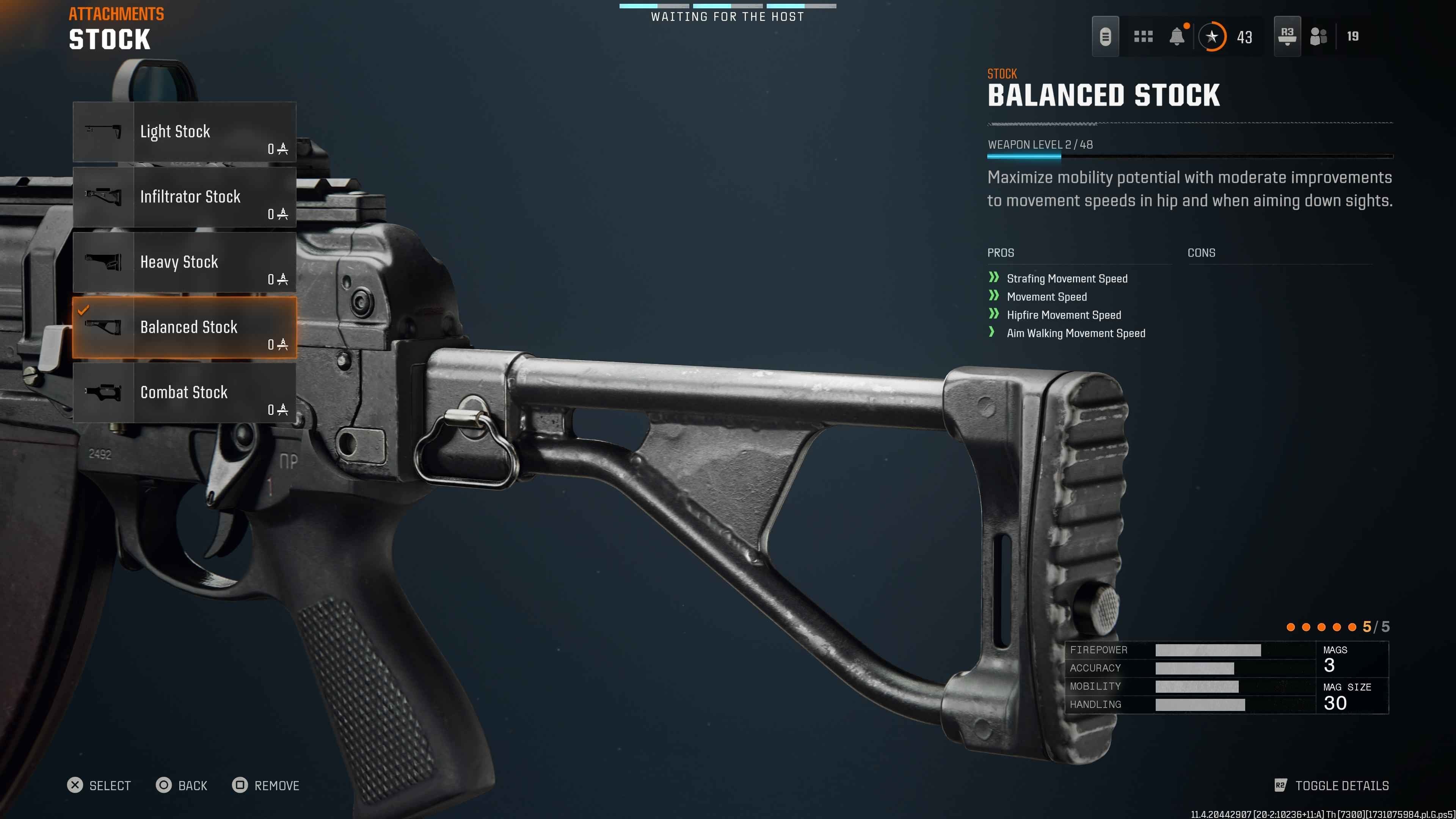 Tùy chỉnh AEK-973 Black Ops 6 với Balanced Stock tăng cơ động khi di chuyển
