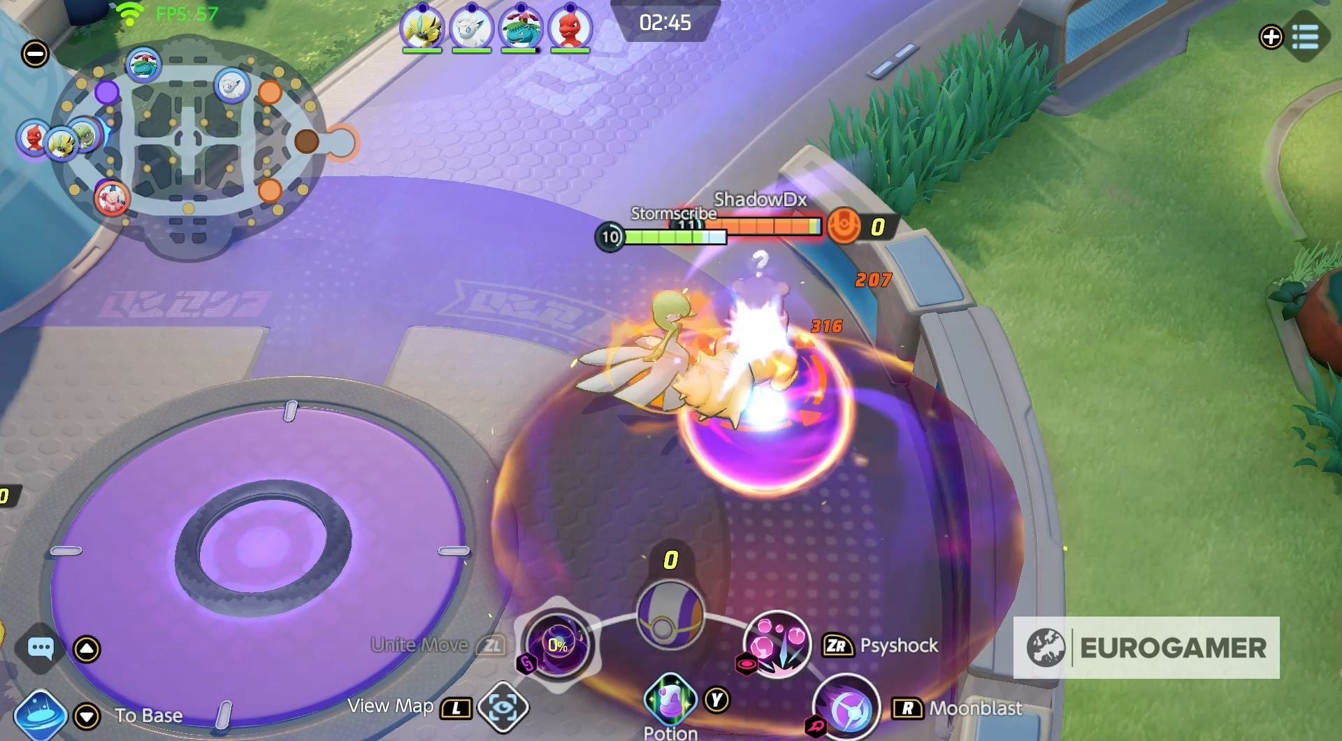 Unite Move Fairy Singularity của Gardevoir tạo hố đen hút kẻ địch