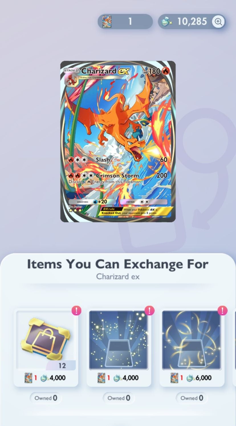Ví dụ thẻ bài Diamond rarity có thể nhận cả Flair Cosmetic và Battle trong Pokémon TCG Pocket