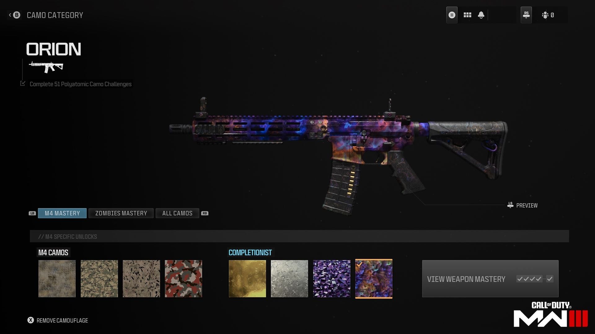 Ví dụ về Biểu tượng và Danh thiếp nhận được từ Weapon Mastery