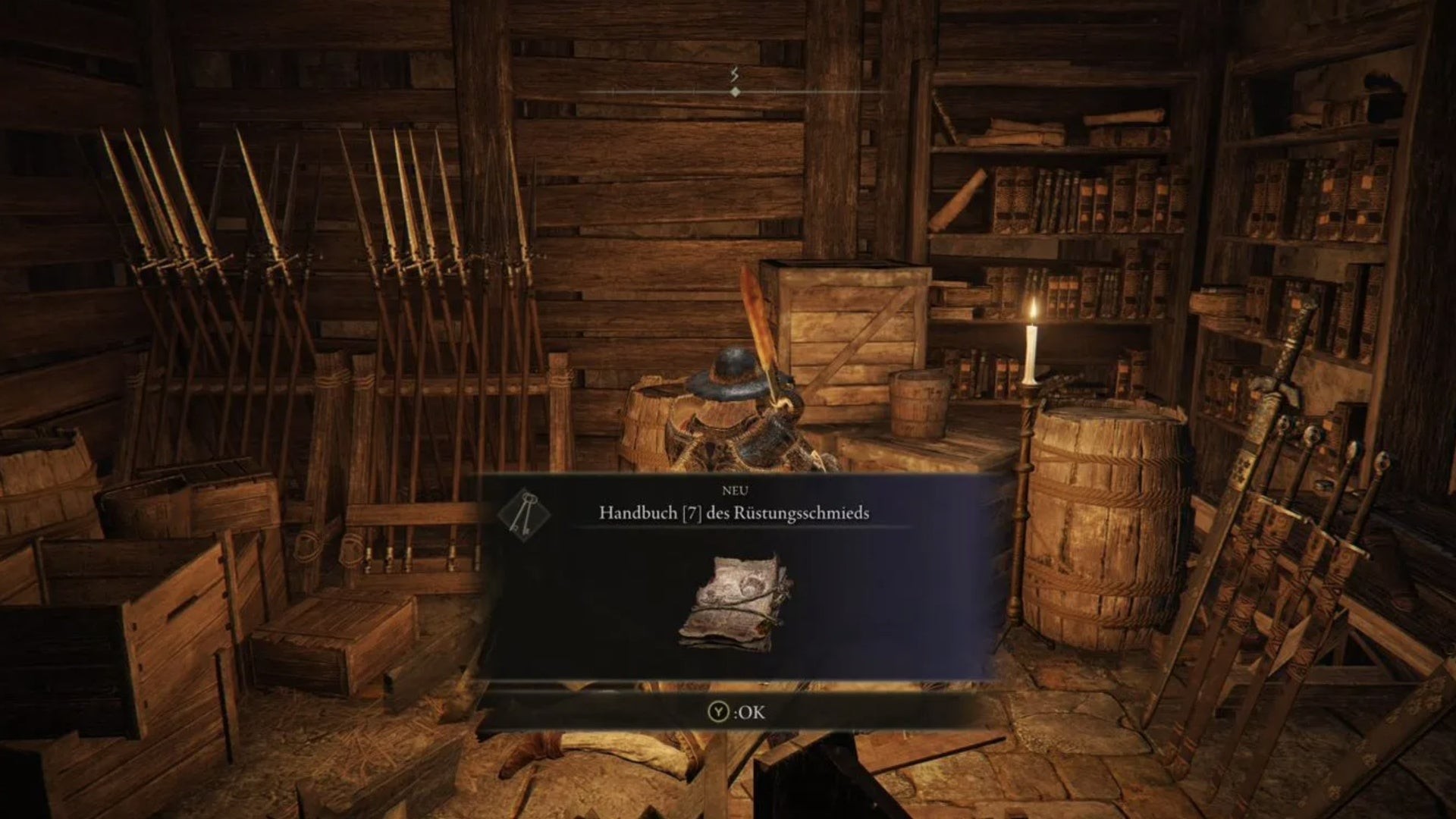 Vị trí Armorer's Cookbook 7 bên trong Fort Laiedd Elden Ring
