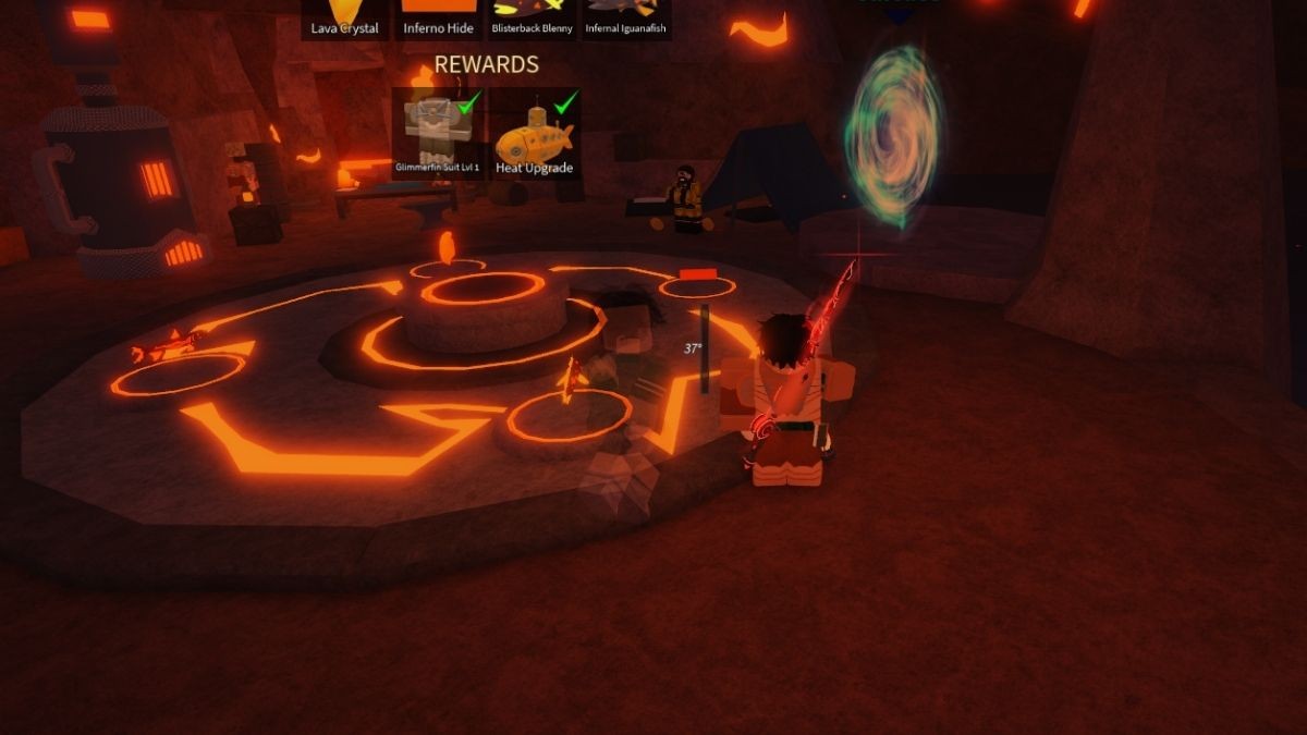 Vị Trí Bộ Đồ Glimmerfin trong Fisch