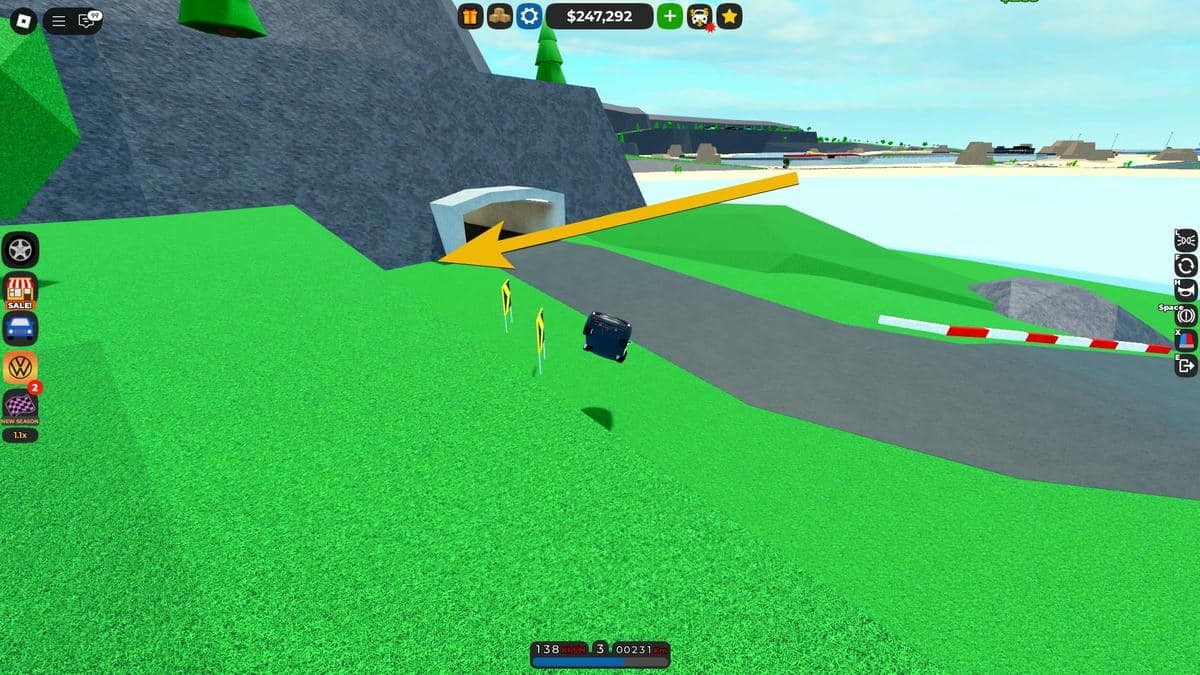 Vị trí bộ phận xe Toyodo #18 trong Roblox Car Dealership Tycoon