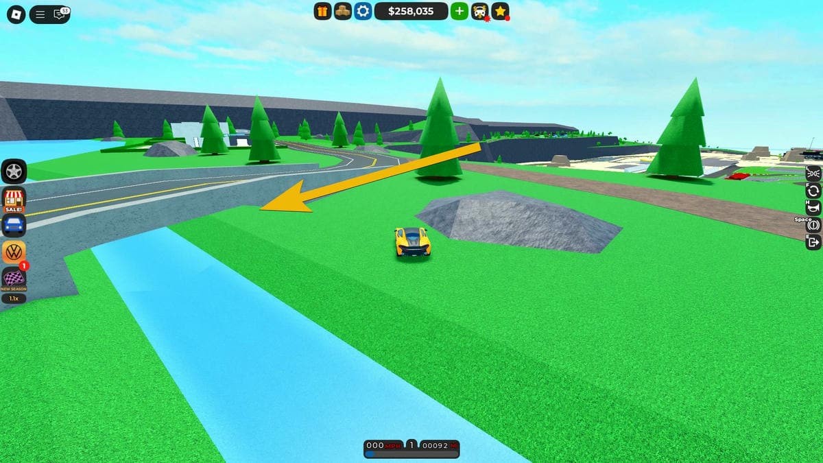 Vị trí bộ phận xe Toyodo #4 trong Roblox Car Dealership Tycoon