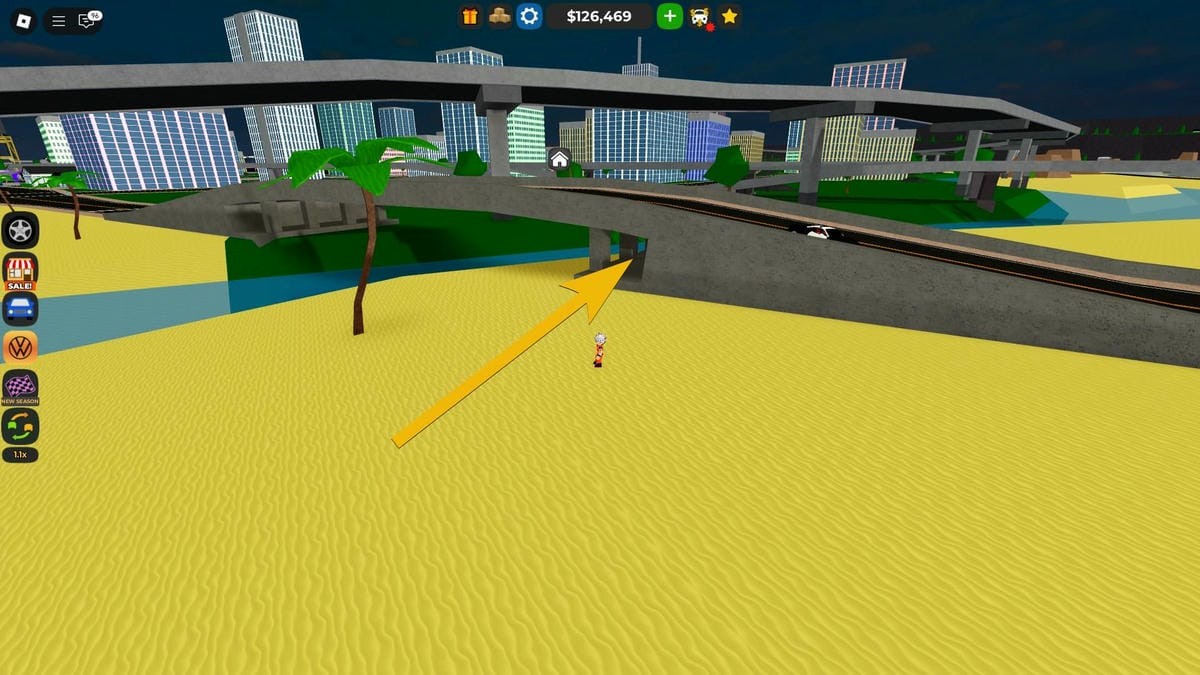 Vị trí bộ phận xe Toyodo #9 trong Roblox Car Dealership Tycoon