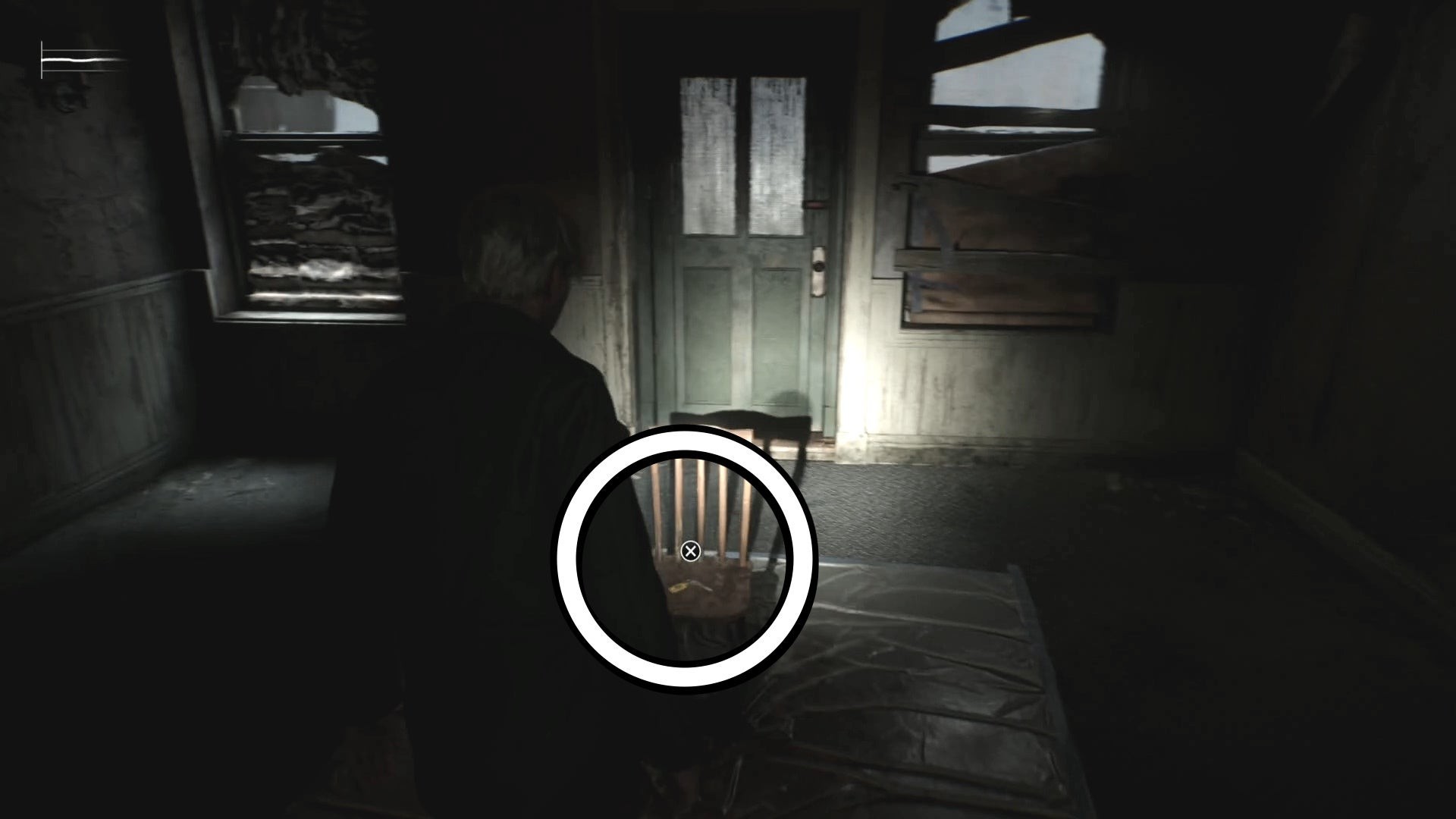 Vị trí Chìa khóa Cầu thang nhỏ Tầng 2 trên ghế trong phòng 205 Silent Hill 2