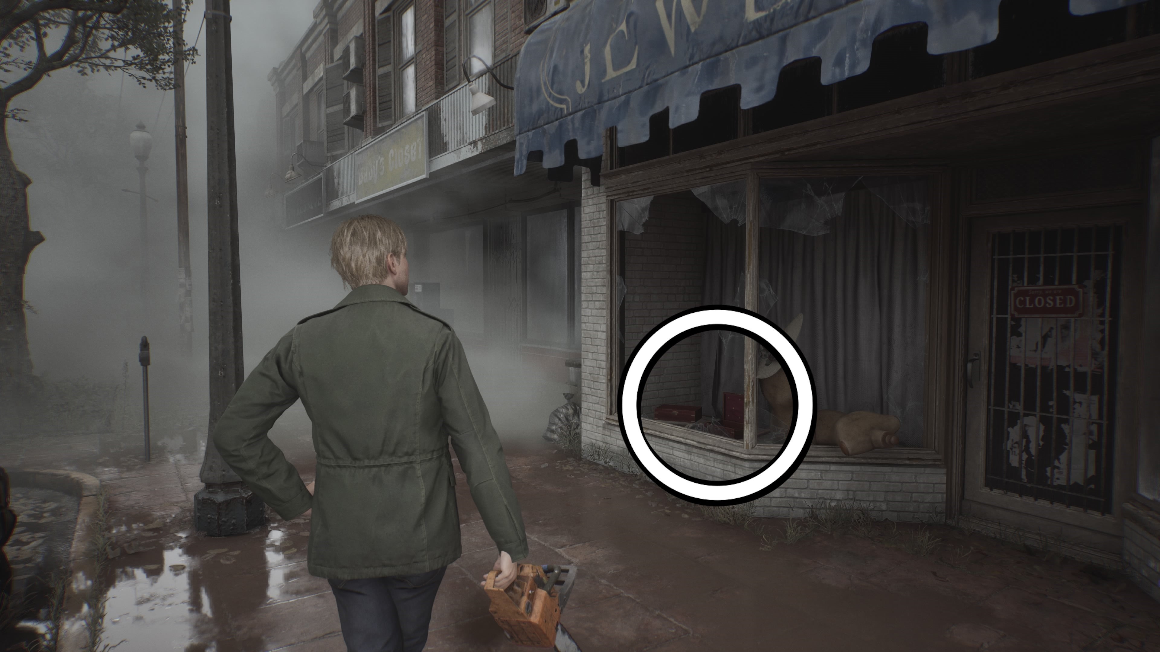 Vị trí Đá Quý Xanh (Blue Gem) trong cửa hàng trang sức ở Silent Hill 2 Remake