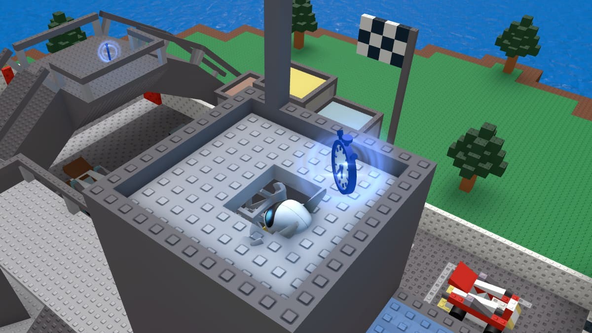 Vị trí đồng hồ 3 tại Raving Raceway Natural Disaster Survival - Đỉnh tháp gần đích