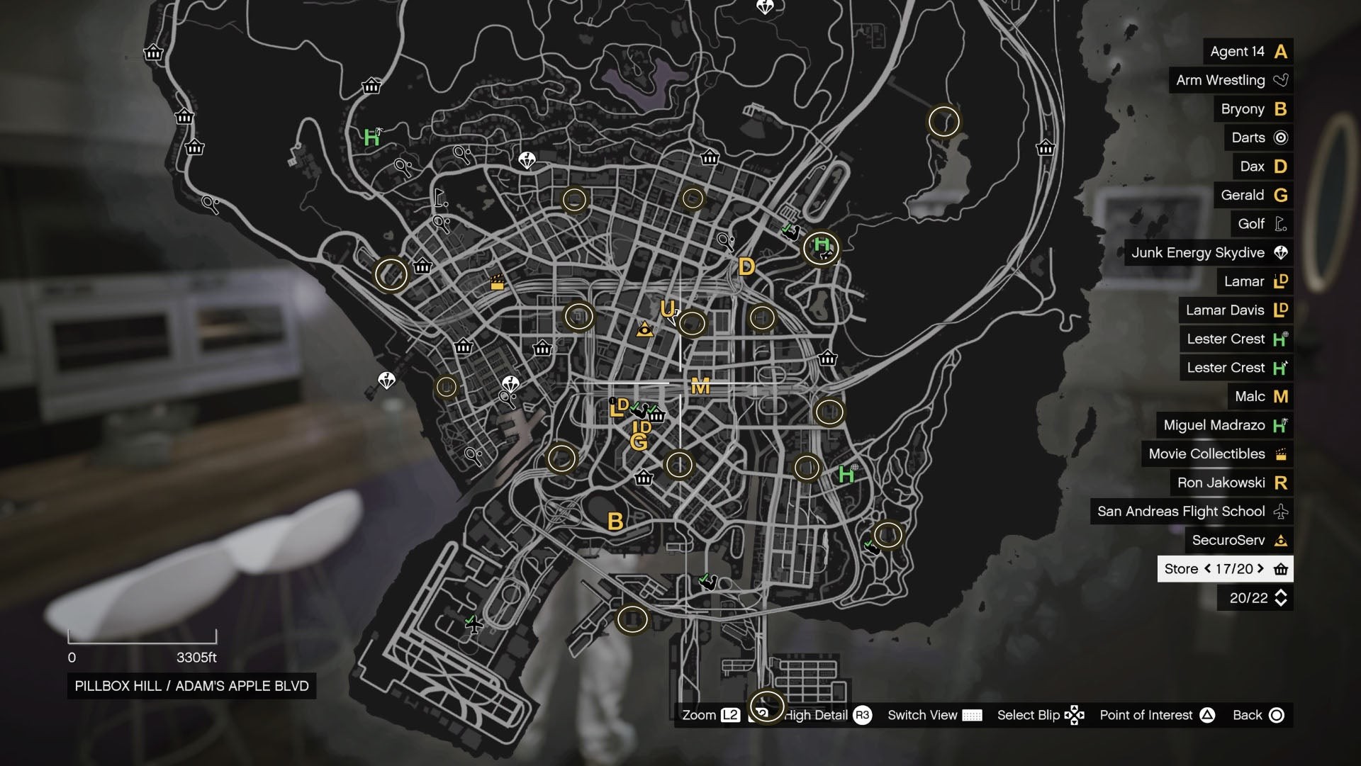 Vị trí Gun Van ở phía Nam trong GTA Online