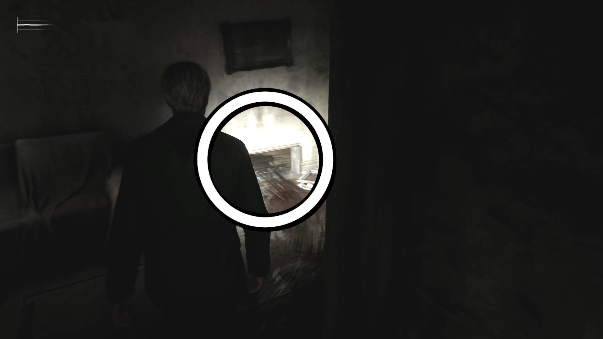 Vị trí lỗ hổng trên sàn phòng 312 dẫn xuống phòng giặt là trong Silent Hill 2