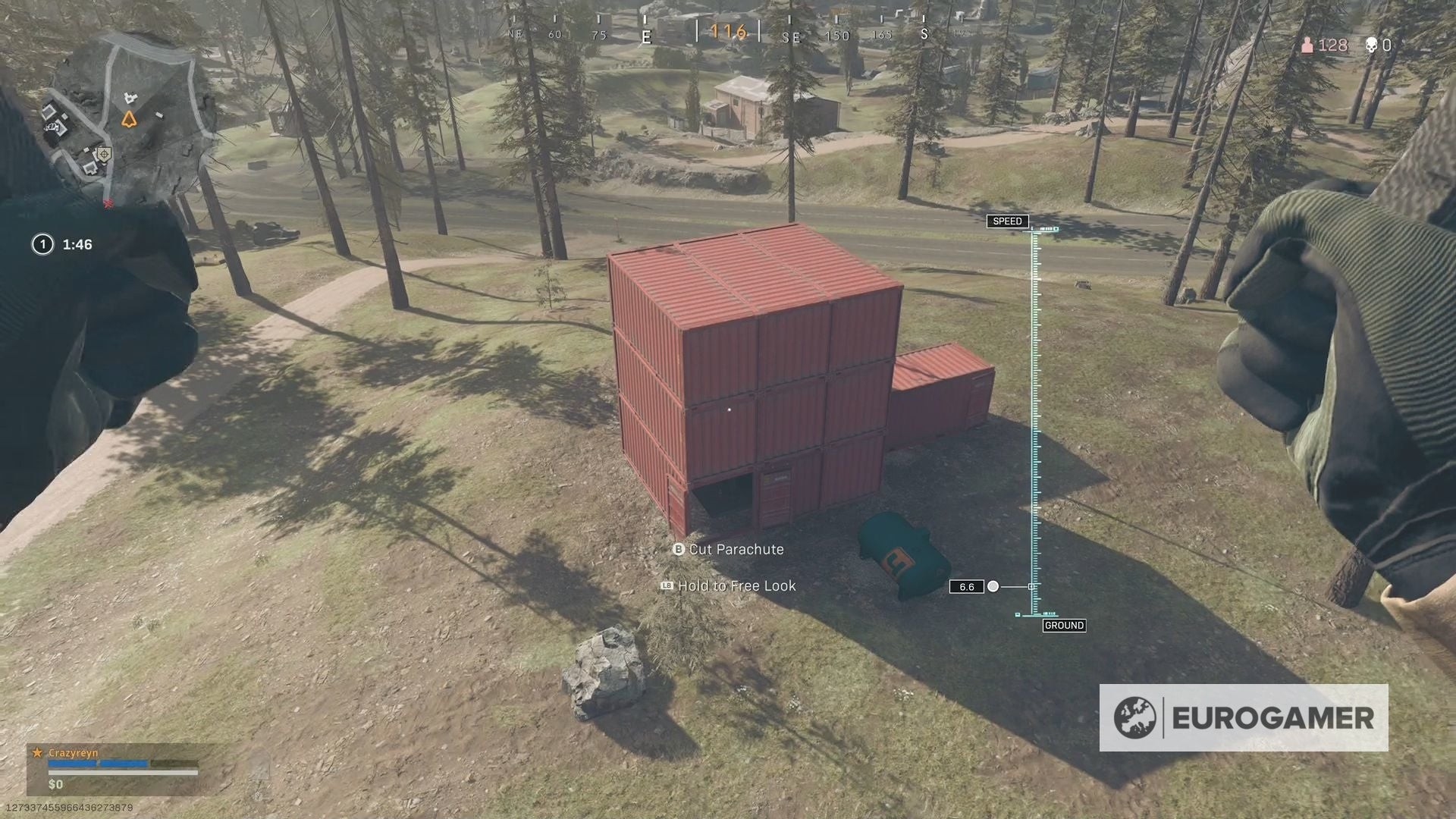 Vị trí lối vào đu dây hầm WW2 gần Array trên bản đồ Warzone