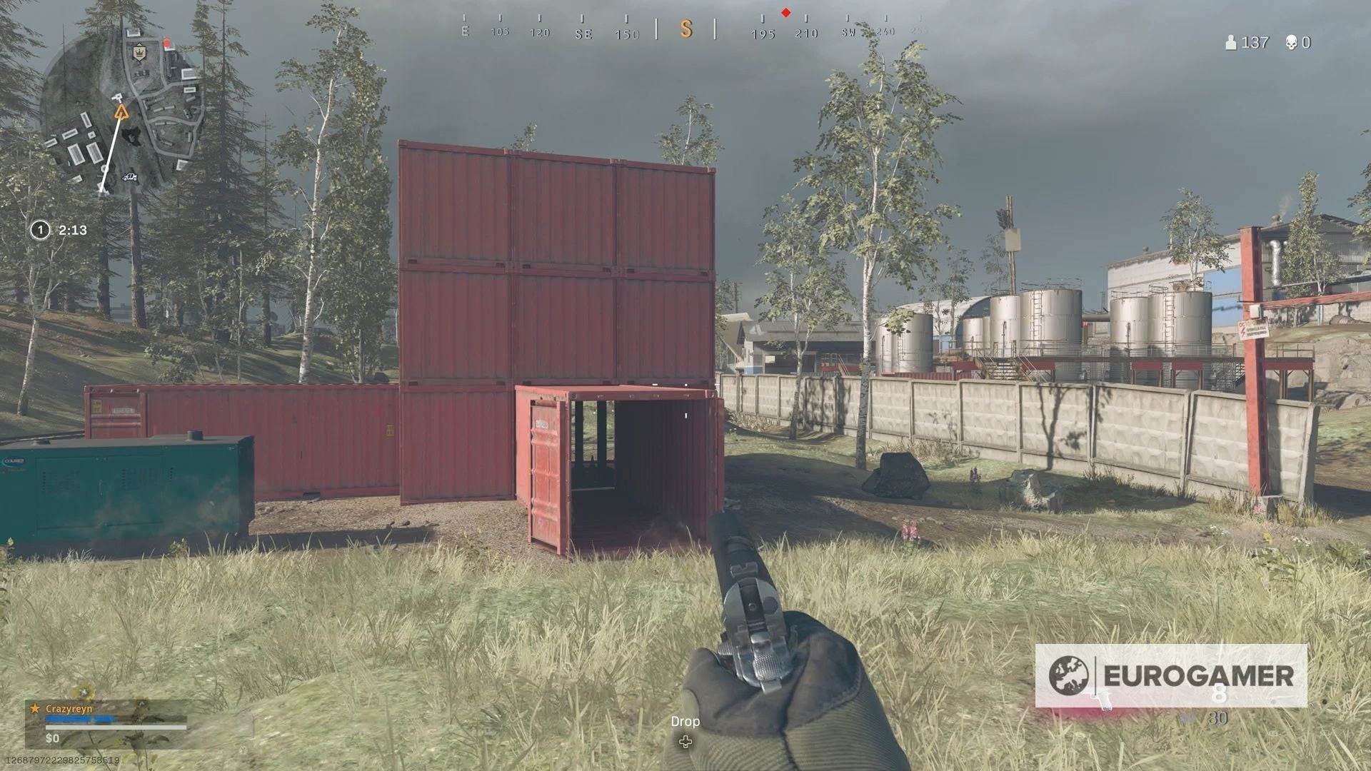 Vị trí lối vào đu dây hầm WW2 gần Boneyard trên bản đồ Warzone