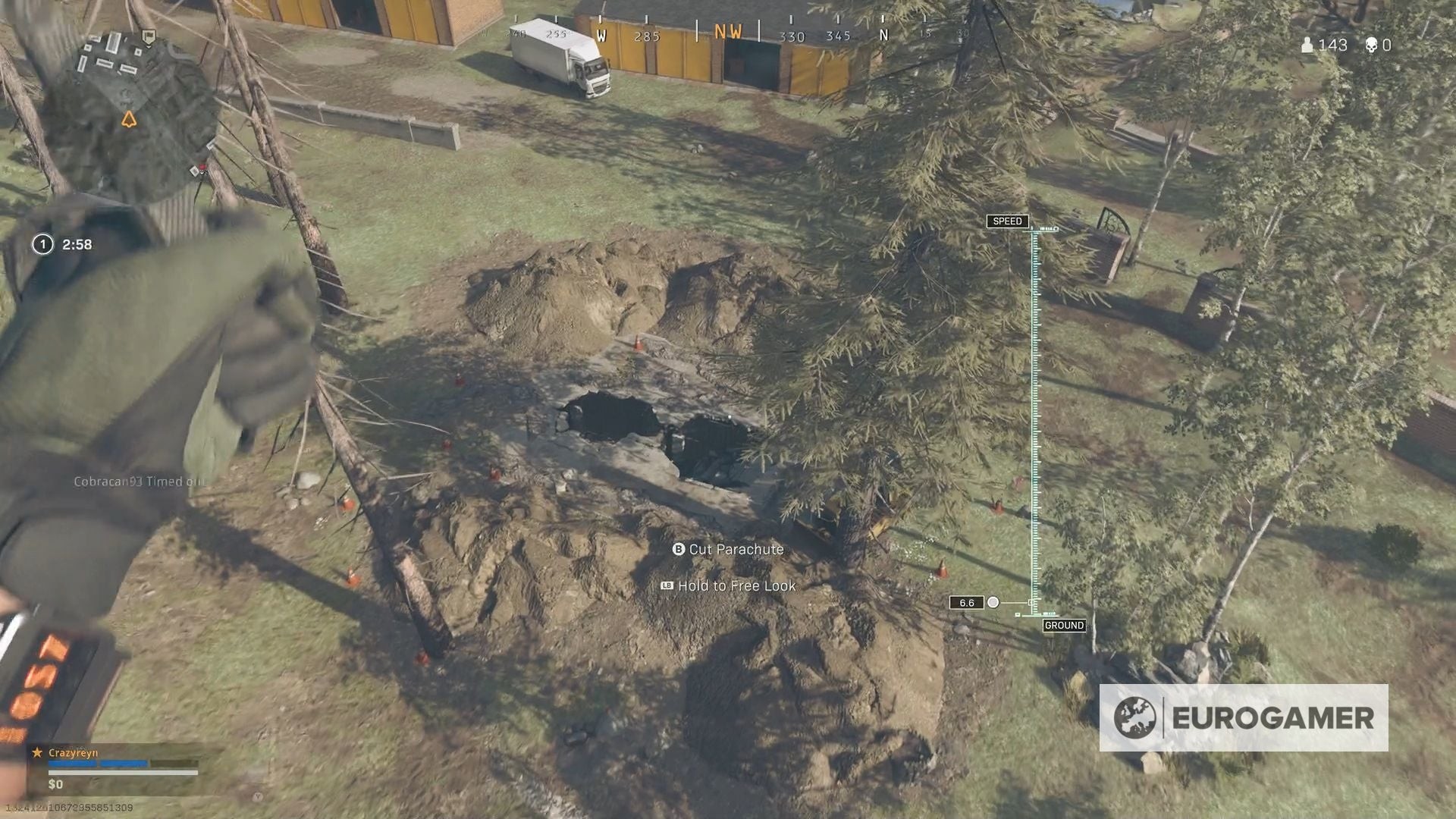 Vị trí lối vào khe nứt hầm WW2 gần Boneyard trên bản đồ Warzone