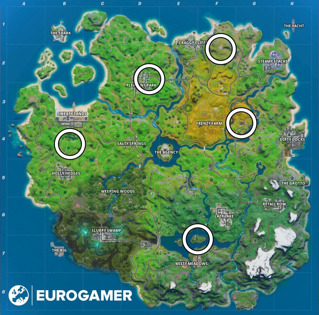 Vị trí Nhà An Toàn Shadow trong Fortnite