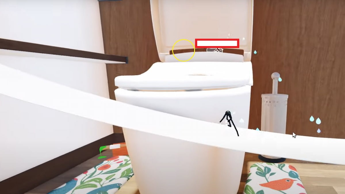 Vị trí quả măng cụt Mangosteen sau nắp bồn cầu Secret Staycation