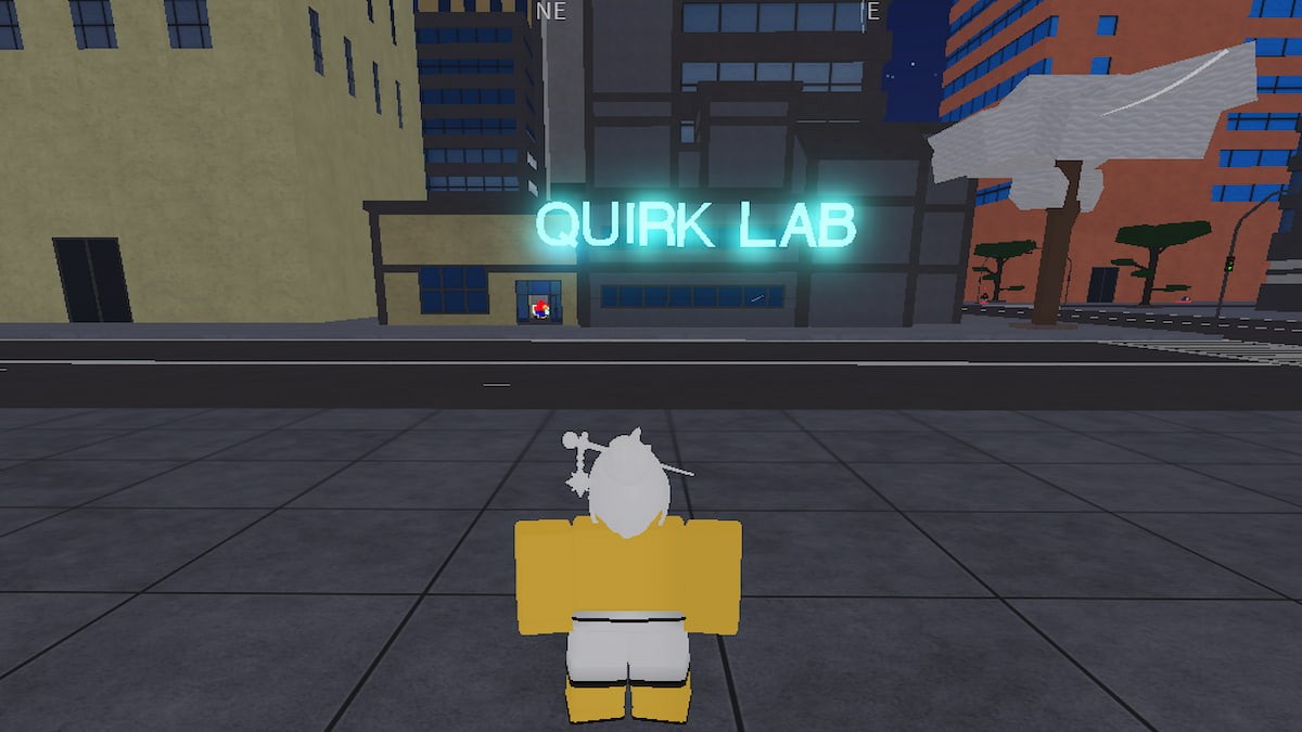 Vị trí Quirk Lab trong thành phố game Roblox Project Hero