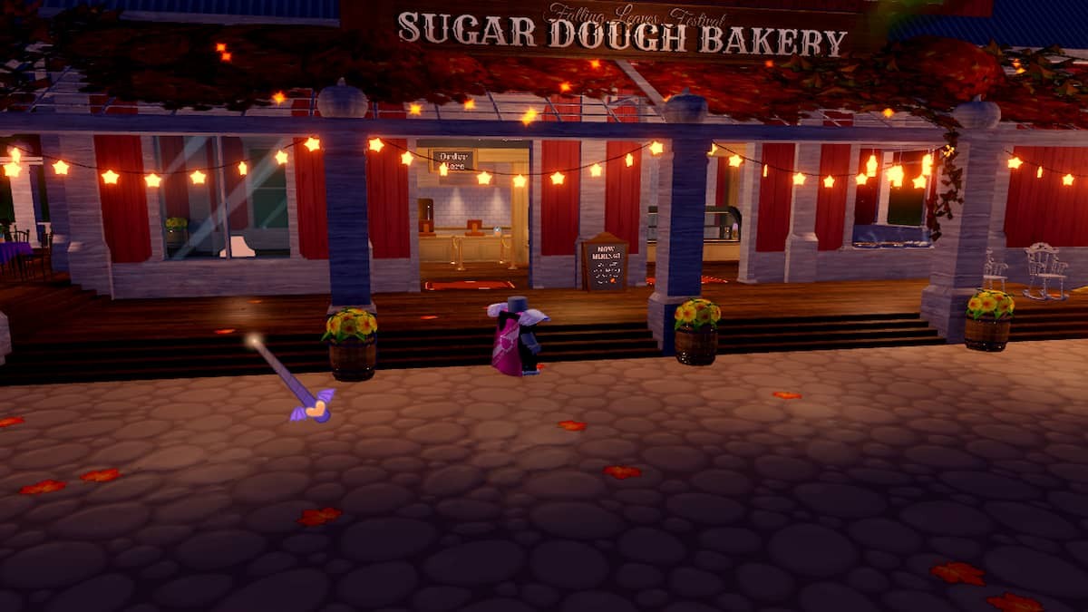 Vị trí Tiệm Bánh Sugar Dough trong Lễ hội Lá Rơi Royale High
