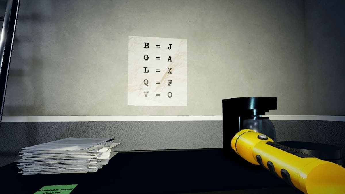 Vị trí trang mật mã 2 trong Terminal Escape Room