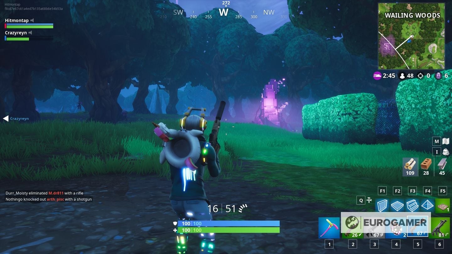 Vị trí xuất hiện Quái vật Cube và Mảnh Vỡ Cube trong Fortnitemares