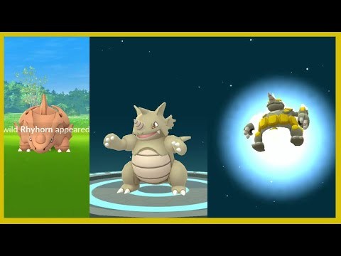 Xem trước Rhyhorn, Rhydon và Rhyperior Shiny