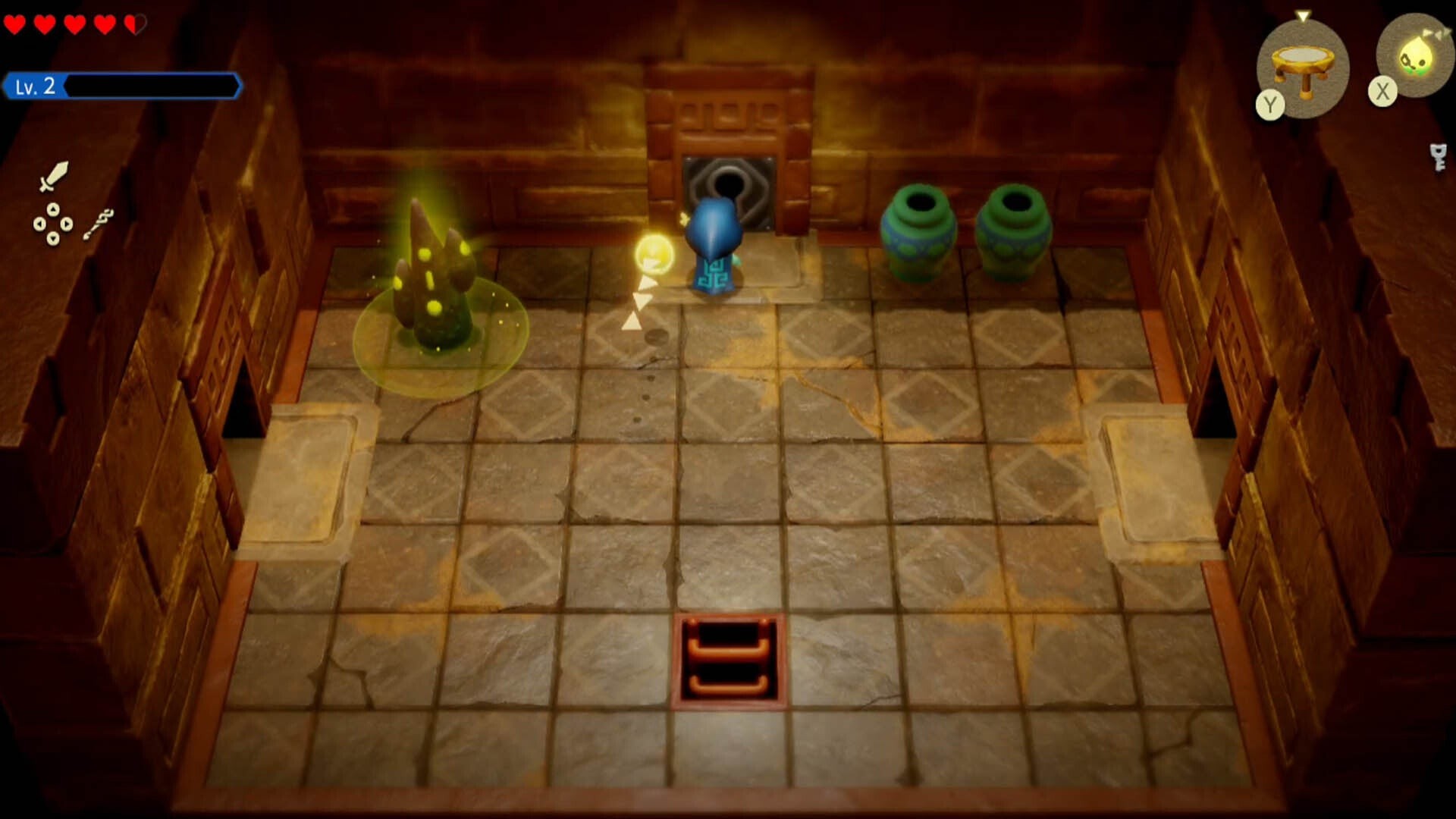 zelda echoes of wisdom gerudo sanctum dungeon zelda unlocking door with first small key