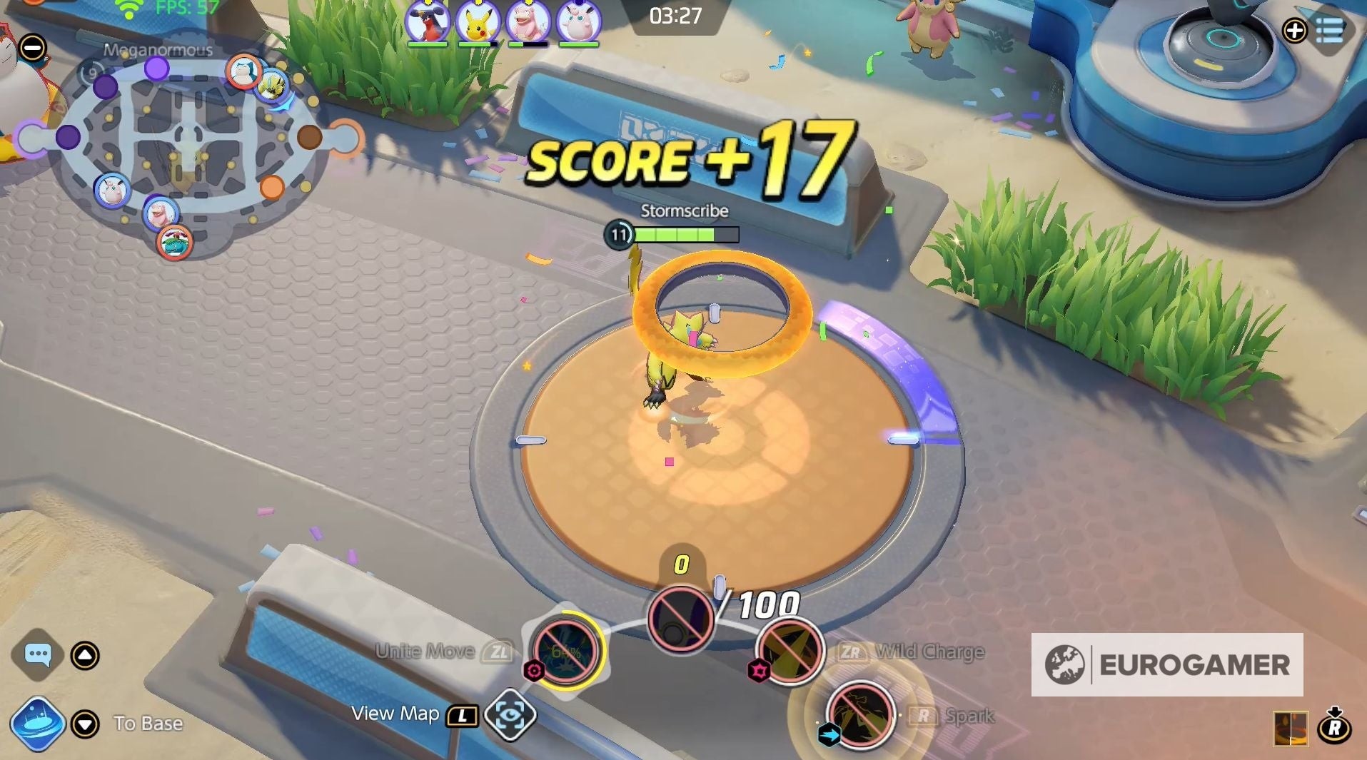 Zeraora sử dụng kỹ năng Spark